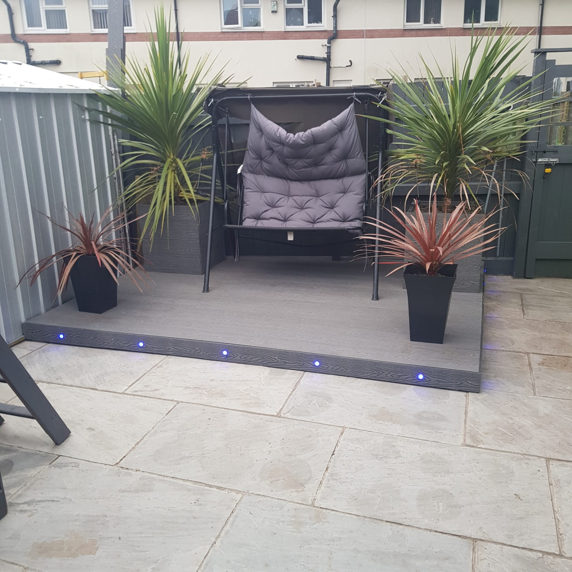 Landscaping photograph, after stage
