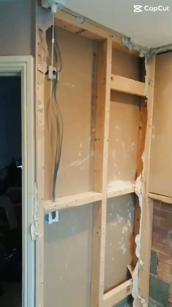 Room strip-out and wall preparation