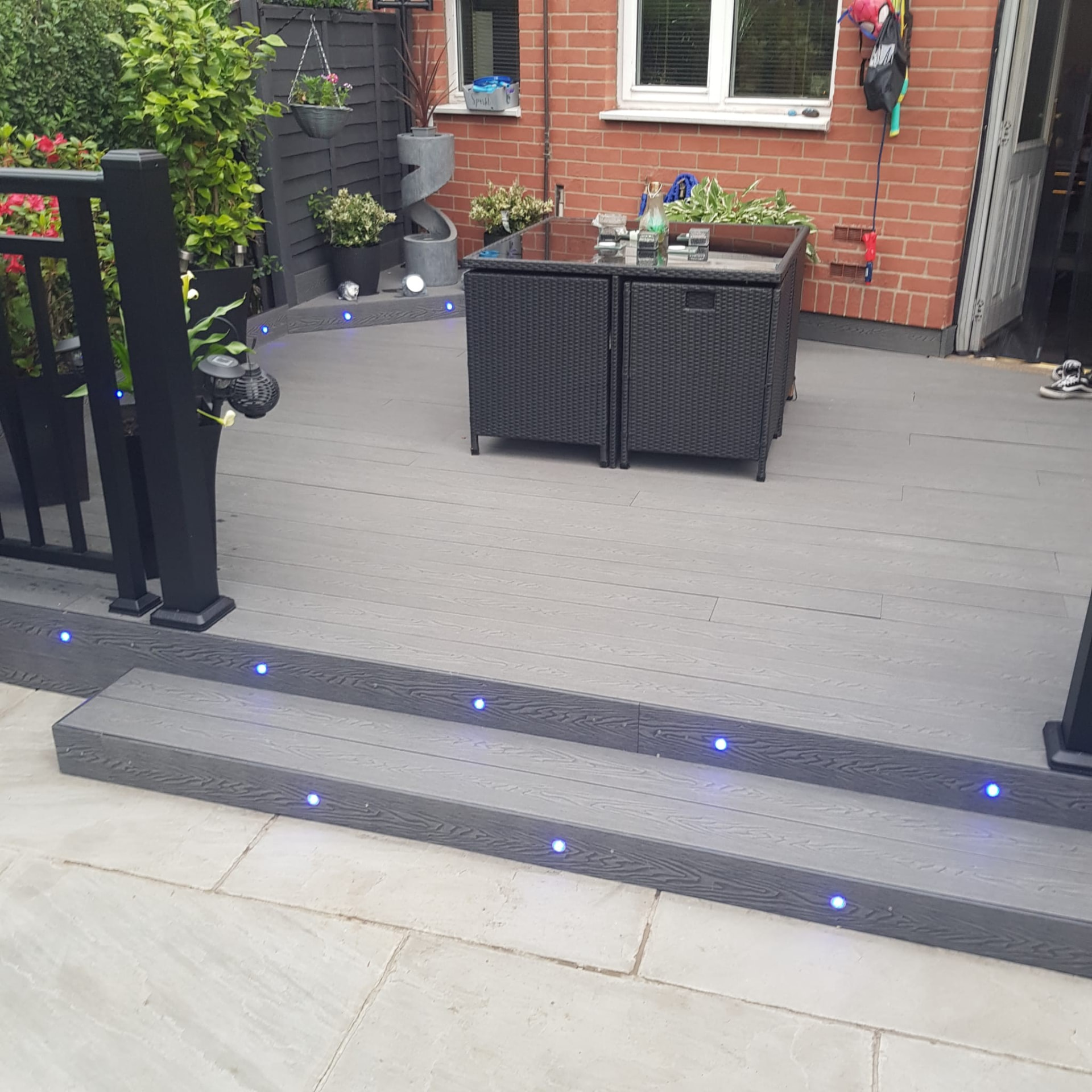 Landscaping photograph, after stage