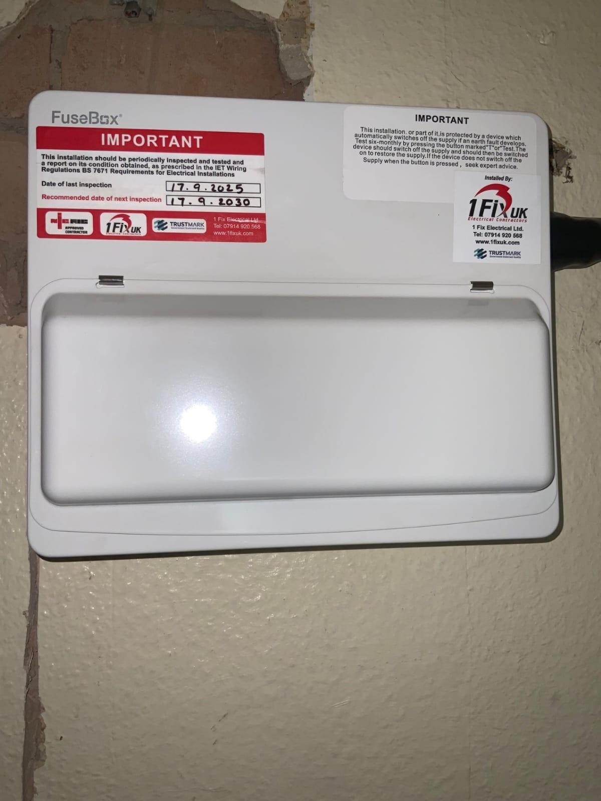 Electrical work photograph, stage unconfirmed