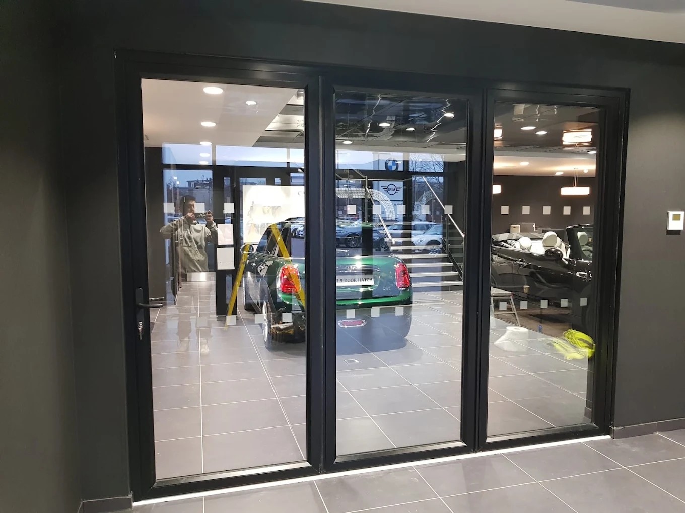 Commercial glazing photograph, stage unconfirmed